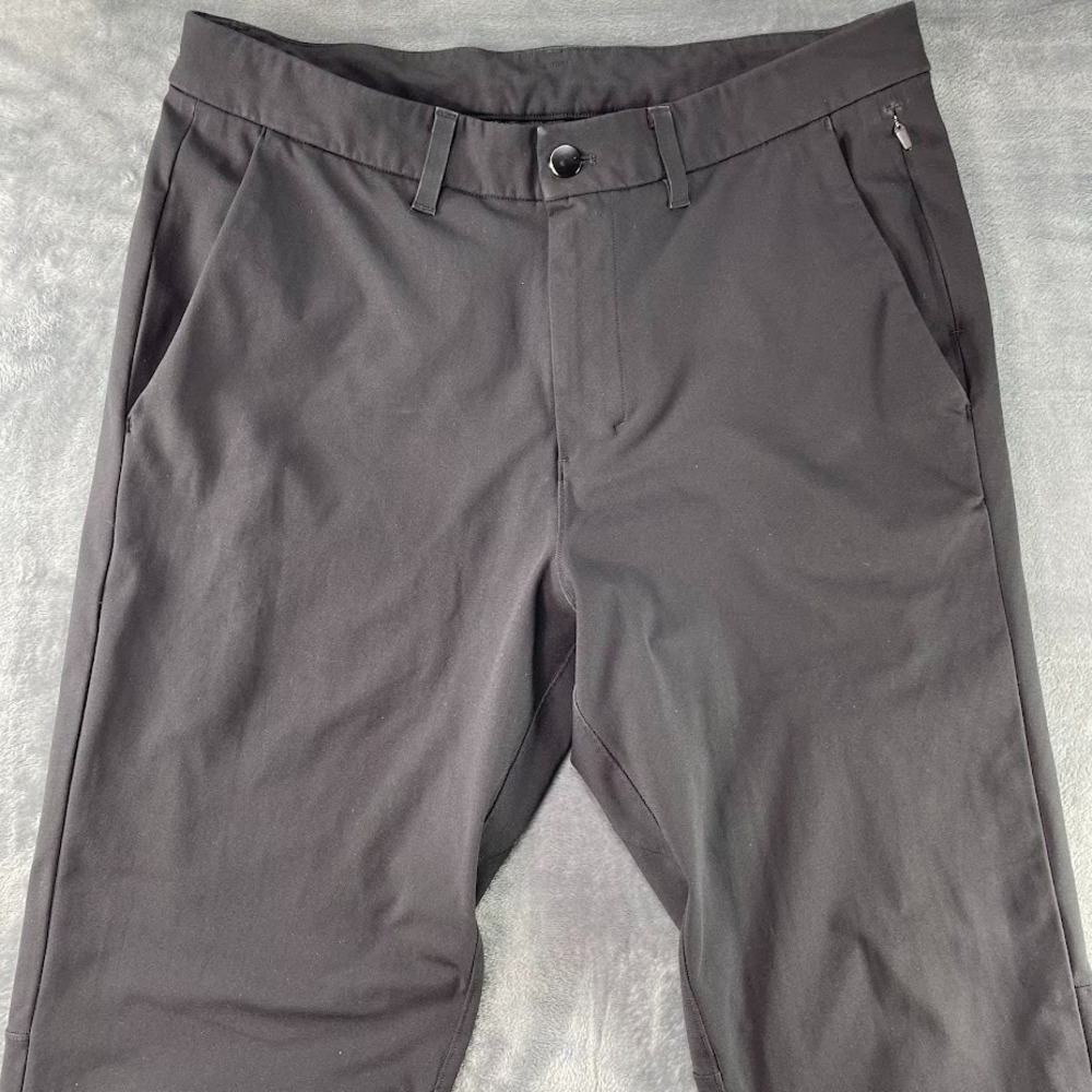 Lululemon Pants Mens 33x31 Commission Classic Fit Chino Performance Black - Picture 2 of 10